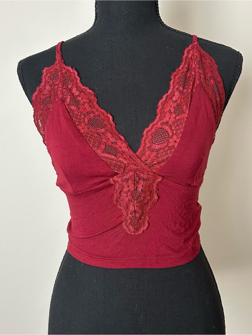 Cider Lace Trim Bralette Crop Top – Size Small – NWT